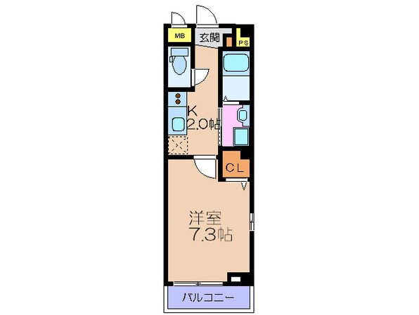 ハピネス福島の物件間取画像